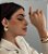 Anel Largo Marrom Banhado Ouro 18k - Imagem 2