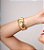 Bracelete Largo Orgânico Banhado a Ouro 18k - Imagem 1
