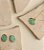 Colar Resina Verde Banho Ouro 18k - Imagem 2