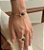 Conjunto Bracelete e Anel Botão Banho Ouro 18k - Imagem 1