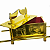 Arca da Aliança Luxo 42 cm Dourada Metalizada - Imagem 7