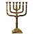 Candelabro Menorah Judaica De Bronze -GG - Imagem 1