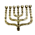 Candelabro Dourado 12 Tribos Luxo Médio - Imagem 5