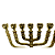 Candelabro Menorah Judaica De Bronze -GG - Imagem 2