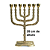 Candelabro Sete Pontas - Menora 35cm - Original De Israel - Imagem 2