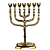 Candelabro Sete Pontas - Menora 35cm - Original De Israel - Imagem 1