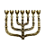 Candelabro Sete Pontas - Menora 35cm - Original De Israel - Imagem 5
