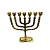 Candelabro Sete Pontas - Menora 35cm - Original De Israel - Imagem 3