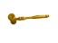 Martelo da Justiça de acrílico Dourado Porta Óleo - Imagem 2