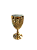 taça acrílico diamante dourada 300ml Ótima Qualidade - Imagem 1