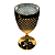taça acrílico diamante dourada 300ml Ótima Qualidade - Imagem 3