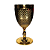 taça acrílico diamante dourada 300ml Ótima Qualidade - Imagem 2