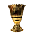 Vaso luxo grego dourado plástico - 20 cm - Imagem 2
