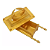 Arca Da Aliança Dourada De Acrílico Pequena - 10 Unidades - Imagem 1