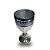 Taça de vidro Brand Prata Metalizado 345ml - Imagem 4