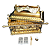 Arca Da Aliança Grande Dourada Luxo Plástico + Utensílios - Imagem 1