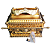 Arca Da Aliança Grande Dourada Luxo Plástico + Utensílios - Imagem 2