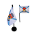 Bandeira De Mesa Cidade Duque De Caxias  14x21 cm com pedestal - Imagem 1