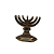 Menorah Candelabro Ouro Velho MINIATURA – 10 unidades - Imagem 2