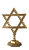 Estrela de Davi de Acrílico Dourado - Imagem 1