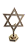 Estrela de Davi de Acrílico Dourado - Imagem 4