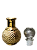 Jarro Consagrador de Vidro Dourado detalhado Bola P - Imagem 3