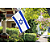 Bandeira De Israel Oficial 160x112 cm Contorno Bordado - Imagem 2