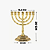Candelabro Menorah Dourado Importado 20 cm - Imagem 2