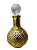 Jarro Consagrador Grande de Vidro Dourado detalhado Bola G - Imagem 1