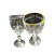 Taça de Cristal Kosher Borda Dourado 345ml - Imagem 1