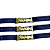 Pulseira Jesus Courino Azul com Dourado - 10 unidades - Imagem 2