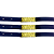 Pulseira Salmo 128 Courino Azul com Dourado - 100 unidades - Imagem 2
