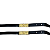 Pulseira Salmo 128 Courino Preto com Dourado unisex - Imagem 4