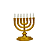 Candelabro acrílico Dourado - Porta óleo - 50 unidades - Imagem 2