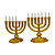 Candelabro acrílico Dourado - Porta óleo - 50 unidades - Imagem 1