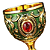 Cálice Taça Importado Vintage Verde Pedras – 1 unidade - Imagem 3