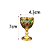 Cálice Taça Importado Vintage Verde Pedras – 1 unidade - Imagem 2