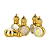 Consagrador Importado Imperial Flor Dourado Mini roll-on - Imagem 4