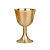 Cálice Taça Importado Dourada Vintage Simples P - Imagem 1
