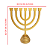 candelabro de Madeira Dourado Altar 62 cm - Imagem 2