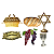 Kit Arranjo Santa Ceia Bandeja Luxo Pão Uva Arca Candelabro - Imagem 1