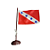 Bandeira De Mesa Estado de Maricá RJ 14x21 cm com pedestal - Imagem 1