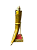 Chifre de Vidro Dourado Grande Artesanal Consagrador - Imagem 1