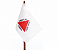 bandeira de mesa do estado de minas gerais 14x21 cm com pedestal - Imagem 1