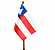 Bandeira De Mesa Estado Bahia 14x21 cm com pedestal - Imagem 1