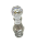 Consagrador de vidro transparente com tampa Grande - Imagem 1