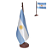 Bandeira De Mesa Argentina 14x21 cm com pedestal - Imagem 1