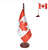 Bandeira De Mesa Canadá 14x21 cm com pedestal - Imagem 1