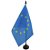 Bandeira De Mesa União Europeia 14x21 cm com pedestal - Imagem 1