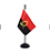 Bandeira de Mesa Angola 14x21 cm com pedestal - Imagem 2